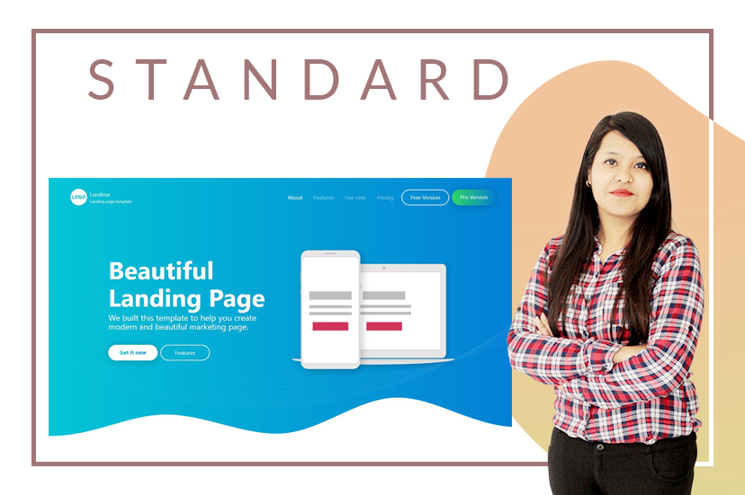 Customized landing Page Designing & development Online India